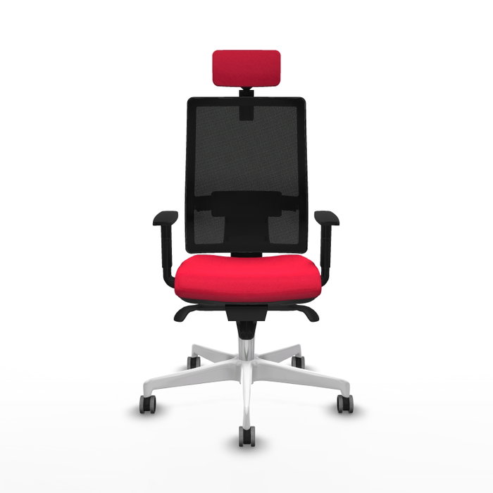 PIQUERAS Y CRESPO Silla de oficina Horna con mecanismo Sincro, Rojo y Negro PIQUERAS Y CRESPO Silla de oficina Horna con mecanismo Sincro, Rojo y Negro