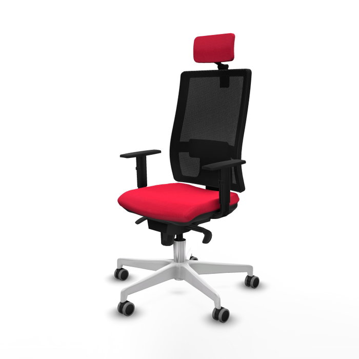 PIQUERAS Y CRESPO Silla de oficina Horna con mecanismo Sincro, Rojo y Negro PIQUERAS Y CRESPO Silla de oficina Horna con mecanismo Sincro, Rojo y Negro