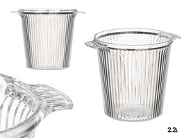 Leknes Champañera Rayas Transparente 2.2L 21x17x16 cm (Set de 12)