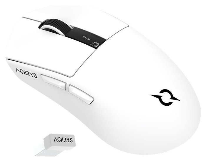 Aqirys ZEPHYR Ratón Gaming Inalámbrico/Cableado 26000 DPI Blanco