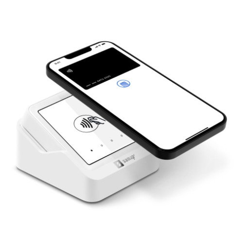 Sumup RDR-SOL-075 Terminal Punto de Venta SumUp Solo con Cuna Color Blanco Bluetooth 5.0