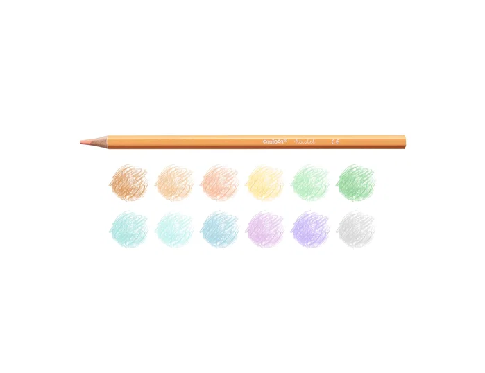 Carioca Lápices de Colores Pastel Surtidos de 12 Unidades