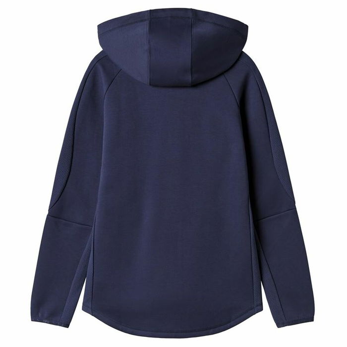 Sudadera con Capucha y Cremallera Hombre Puma Evostripe Full-Zip Azul marino Sudadera con Capucha y Cremallera Hombre Puma Evostripe Full-Zip Azul marino