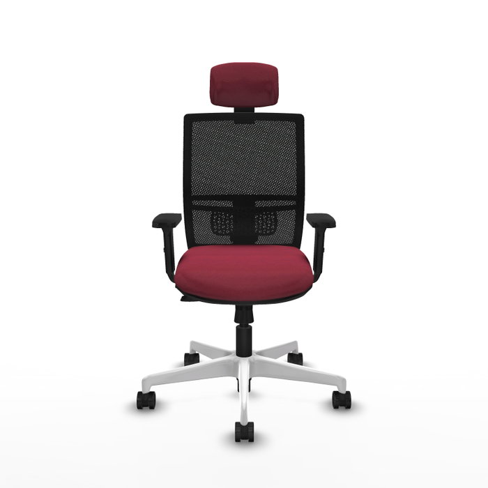 PIQUERAS Y CRESPO Silla de oficina Yunquera con mecanismo Sincro/Traslack, Granate y Negro PIQUERAS Y CRESPO Silla de oficina Yunquera con mecanismo Sincro/Traslack, Granate y Negro