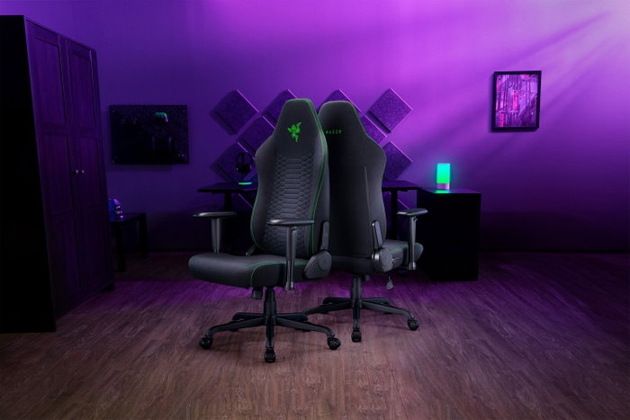 Razer Iskur V2 X Black Fabric Negro/Verde