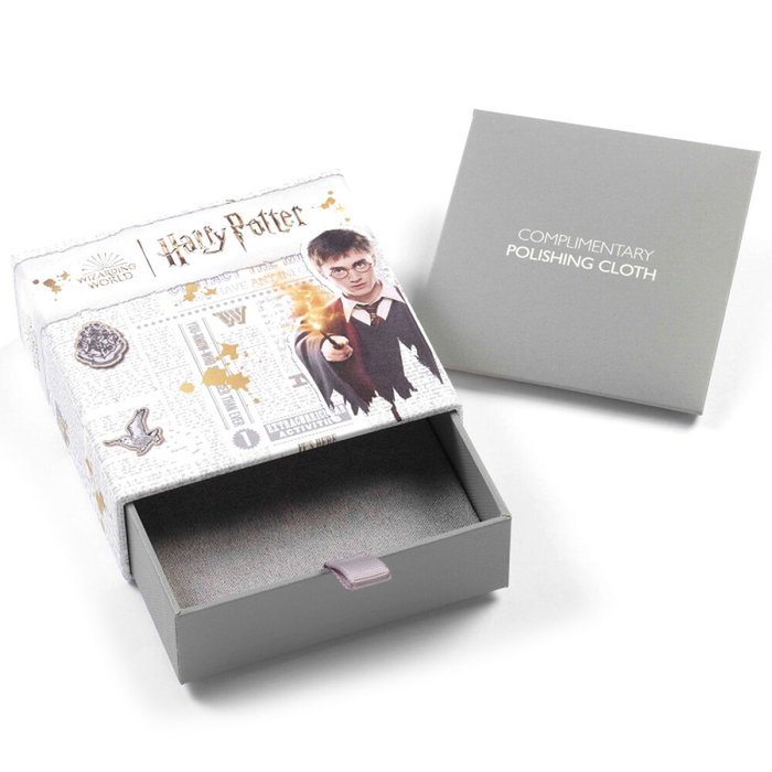 THE CARAT SHOP Colgante Deathly Hallows Harry Potter Plata de Ley Baño Oro