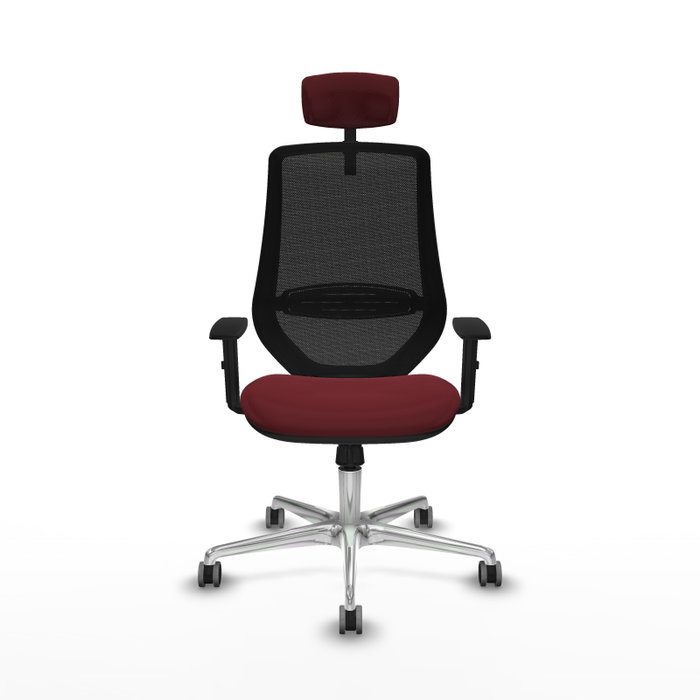 PIQUERAS Y CRESPO Silla de oficina Mardos con Mecanismo Sincro, Granate y Negro PIQUERAS Y CRESPO Silla de oficina Mardos con Mecanismo Sincro, Granate y Negro