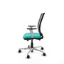 PIQUERAS Y CRESPO Silla de oficina Haches Turquesa y Gris