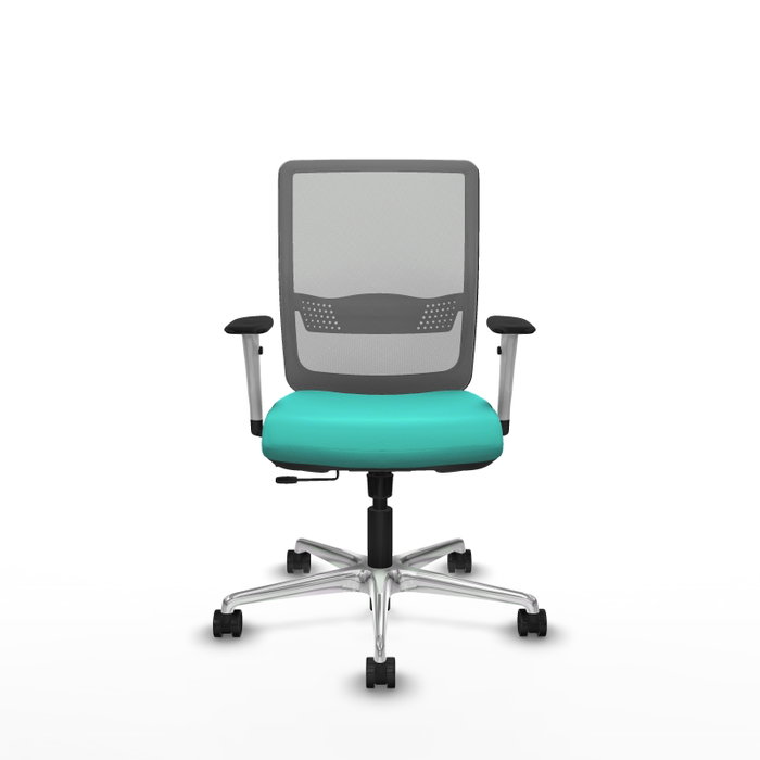 PIQUERAS Y CRESPO Silla de oficina Haches Turquesa y Gris PIQUERAS Y CRESPO Silla de oficina Haches Turquesa y Gris