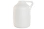 DKD Home Decor Jarrón de Gres Blanco con Asa y Acabado Artesanal