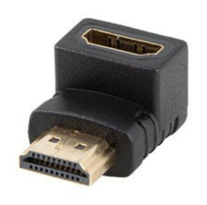 Lanberg Adaptador HDMI 4K Macho a Hembra Ángulo Abajo AD-HDMI-03
