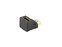 Lanberg Adaptador HDMI 4K Macho - Hembra Ángulo HDMI 2.0, 18 Gbit/s, HDR, Conectores Chapados en Oro, Negro