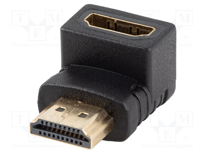 Lanberg AD-HDMI-03 Adaptador HDMI 4K de HDMI tipo A Hembra a HDMI tipo A Macho Angular