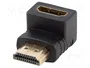 Lanberg AD-HDMI-03 Adaptador HDMI 4K de HDMI tipo A Hembra a HDMI tipo A Macho Angular