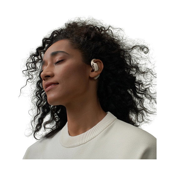 Shokz OpenFit Auriculares Inalámbricos Beige IP54 para Llamadas/Música/Deporte/Uso Diario Bluetooth 5.2