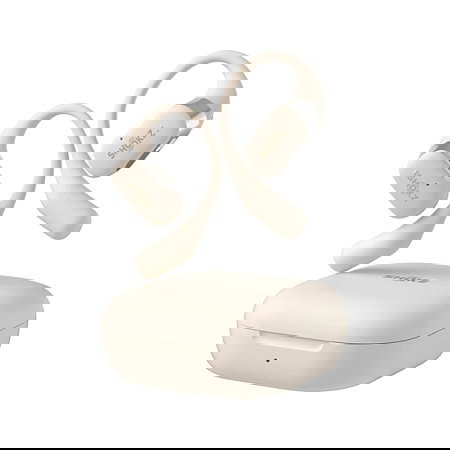 Shokz OpenFit Auriculares Inalámbricos Beige IP54 para Llamadas/Música/Deporte/Uso Diario Bluetooth 5.2