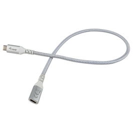 EQUIP 128376 Cable USB-C a USB-C 3.2 Gen 2, 1m, 100W, 4K/60Hz, Trenzado, Blanco