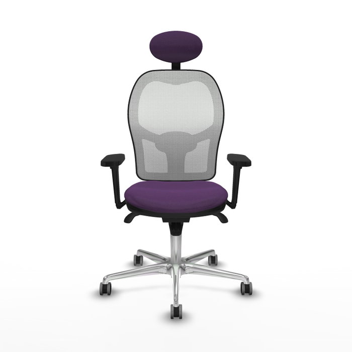 PIQUERAS Y CRESPO Silla de oficina Jorquera con mecanismo Sincro, Morado y Blanco PIQUERAS Y CRESPO Silla de oficina Jorquera con mecanismo Sincro, Morado y Blanco