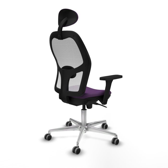 PIQUERAS Y CRESPO Silla de oficina Jorquera con mecanismo Sincro, Morado y Blanco PIQUERAS Y CRESPO Silla de oficina Jorquera con mecanismo Sincro, Morado y Blanco