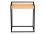 GIFTDECOR Mesa Auxiliar Negro-Bambu