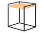 GIFTDECOR Mesa Auxiliar Negro-Bambu