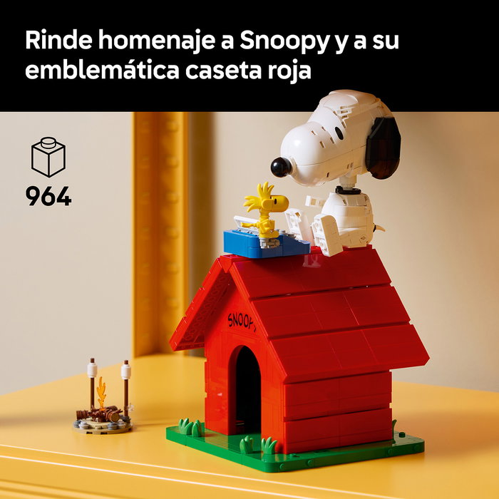 LEGO Ideas Peanuts: La Caseta de Snoopy 21368 Set de Construcción para Adultos, 964 Piezas