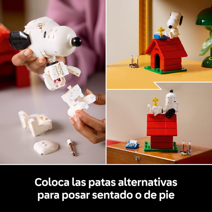 LEGO Ideas Peanuts: La Caseta de Snoopy 21368 Set de Construcción para Adultos, 964 Piezas
