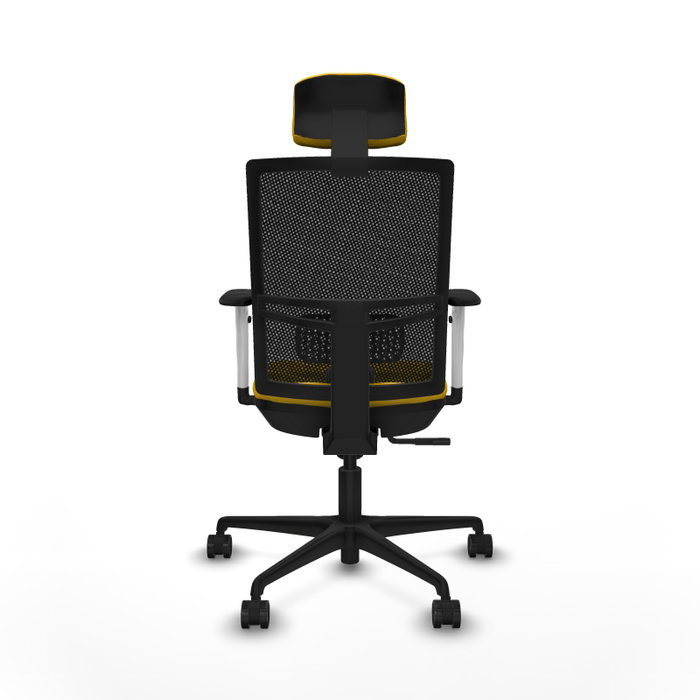PIQUERAS Y CRESPO Silla de oficina Yunquera con mecanismo Sincro, Amarillo y Negro PIQUERAS Y CRESPO Silla de oficina Yunquera con mecanismo Sincro, Amarillo y Negro