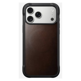 Nomad Rugged Leather Case para iPhone 17 Pro Max - Color Rustic Brown Horween