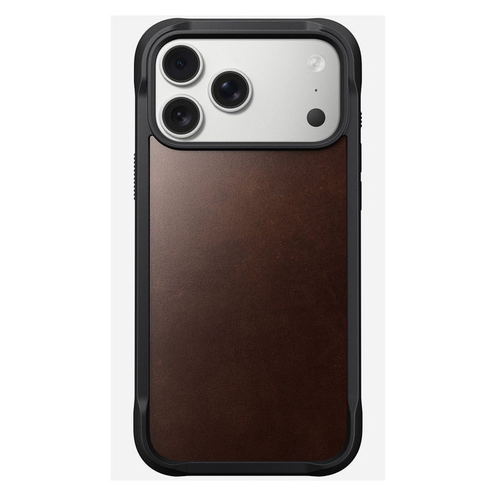 Nomad Rugged Leather Case para iPhone 17 Pro Max - Color Rustic Brown Horween