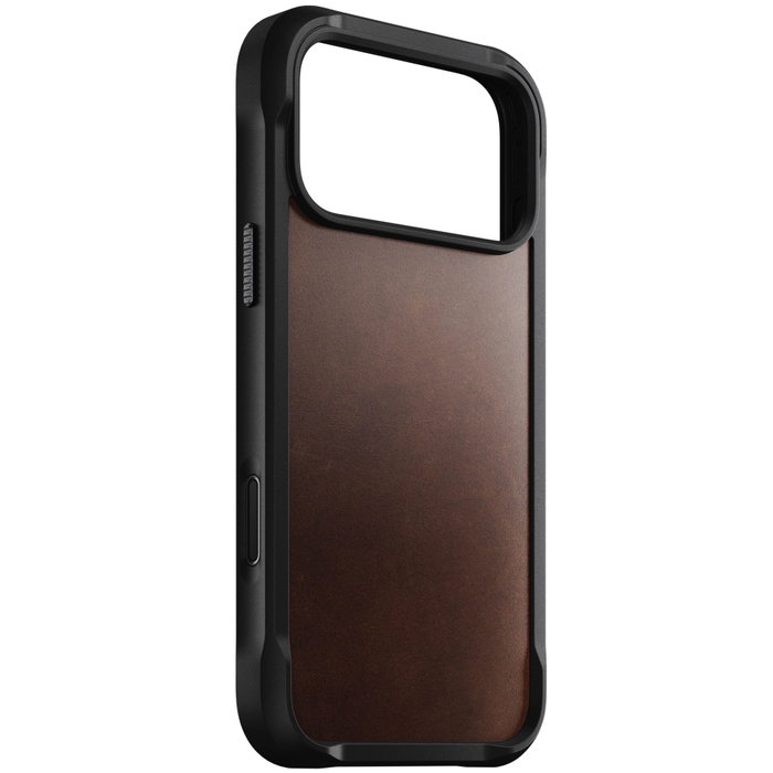 Nomad Rugged Leather Case para iPhone 17 Pro Max, Rustic Brown Horween