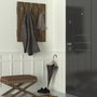 Hanah Home Recibidor Escandinavo Walnut Elegante y Funcional para Entrada con Perchero y Estantes 64.7x80x3.6 cm