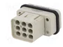 HARTING Han Q 8/0 STI-C Plantilla de Contacto Macho 8+PE
