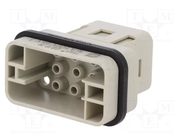 HARTING Han Q 8/0 STI-C Plantilla de Contacto Macho 8+PE