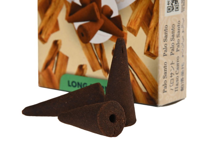 DKD Home Decor Incienso Cono Basicos Marron Palo Santo Backlow Set de 10 piezas (12 Unidades) 1.5 x 3.5 x 1.5 cm