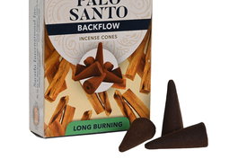 DKD Home Decor Incienso Cono Basicos Marron Palo Santo Backlow Set de 10 piezas (12 Unidades) 1.5 x 3.5 x 1.5 cm