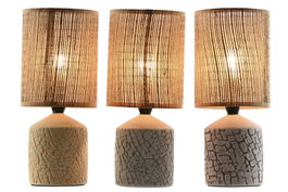 DKD Home Decor Lámpara de Sobremesa de Cerámica Surtida