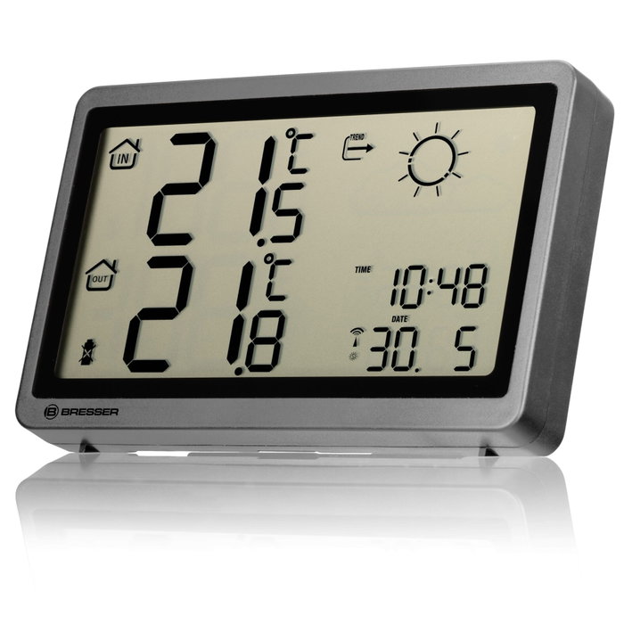 Bresser MeteoTemp HZ Radio Weather Station, Black Bresser MeteoTemp HZ Radio Weather Station, Black