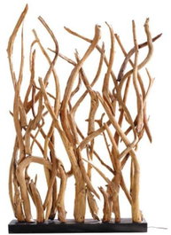 DKD Home Decor Separador de Ambientes Raíz de Teca Reciclada 130