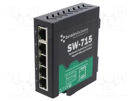 BRAINBOXES SW-715 Switch Ethernet no administrado de 5 puertos