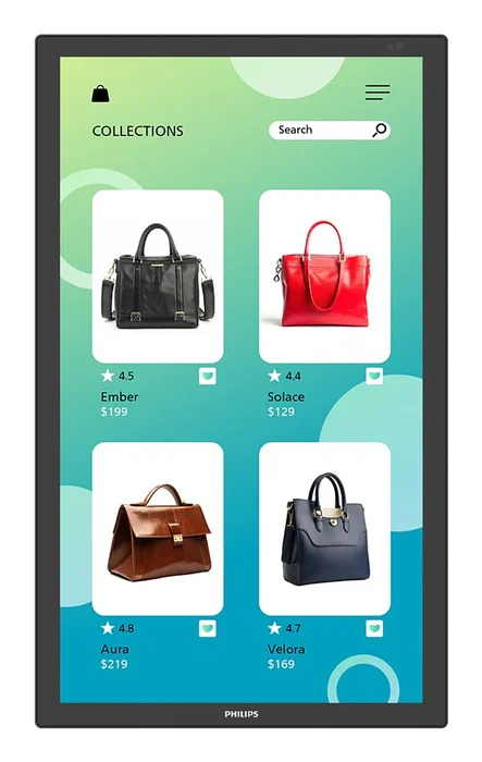 Philips 32BDL3751T/00 - Pantalla Táctil Interactiva 31.5" Full HD (80 cm) - Panel Plano Android con WiFi, Procesador, Altavoces 20W, Modo 24/7 - Negro