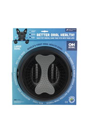Lickimat Comedero Antiestrés OH-Bowl Grande Negro