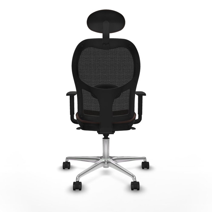 PIQUERAS Y CRESPO Silla de oficina Jorquera con mecanismo Sincro, Marrón oscuro y Negro PIQUERAS Y CRESPO Silla de oficina Jorquera con mecanismo Sincro, Marrón oscuro y Negro
