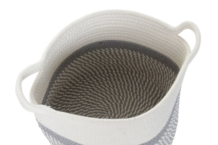 DKD Home Decor Cesta de Algodón Pack de 4 Unidades Surtidas