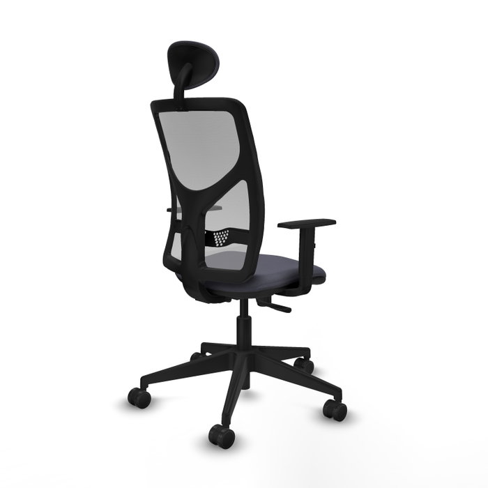 PIQUERAS Y CRESPO Silla de oficina Motilla con mecanismo Sincro, Gris oscuro/Gris PIQUERAS Y CRESPO Silla de oficina Motilla con mecanismo Sincro, Gris oscuro/Gris
