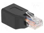 DeLOCK Adaptador de red RJ50 macho a hembra 1:1 negro