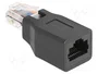 DeLOCK Adaptador de red RJ50 macho a hembra 1:1 negro