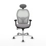 PIQUERAS Y CRESPO Silla de oficina Jorquera Gris y Blanco