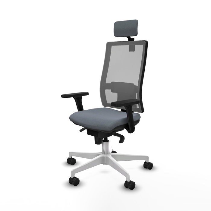 PIQUERAS Y CRESPO Silla de oficina Horna Gris con Mecanismo Sincro