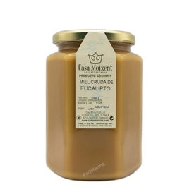 COMO UNA REINA Miel de Eucalipto Cruda en Tarro Hexagonal 500 g